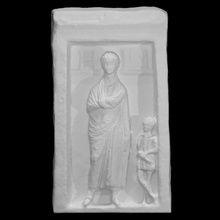 gravestone scan relief funerary 3d print model - Mito3D