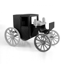 brougham carriage toys & games history traditional vehicle horse 3d print model - Mito3D