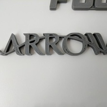 flecha logo cw ventilador Arte 3d print model - Mito3D