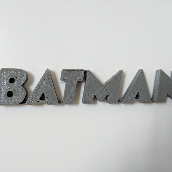 batman logo dc fan art 3D print model - Mito3D