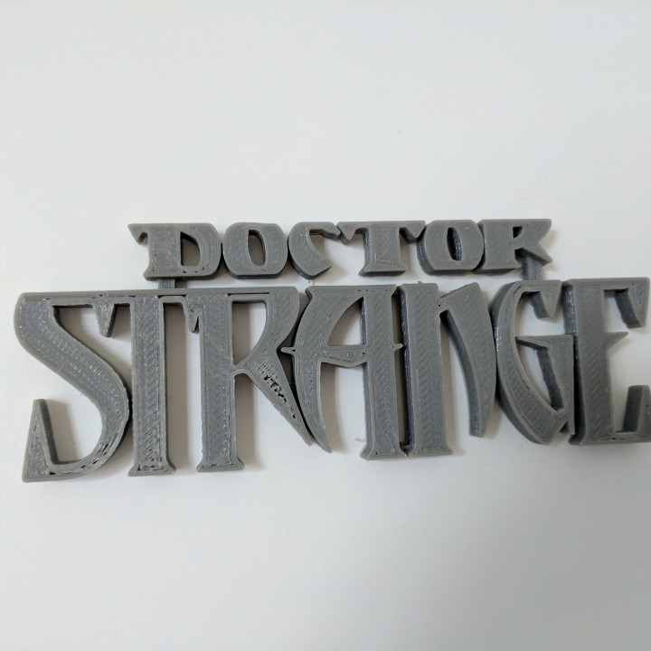 médico estranho logotipo maravilha ventilador arte 3D print model - Mito3D