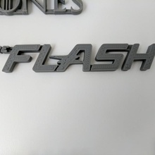 flash logo cw fan art 3d print model - Mito3D