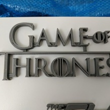 game thrones logo hbo fan art 3d print model - Mito3D