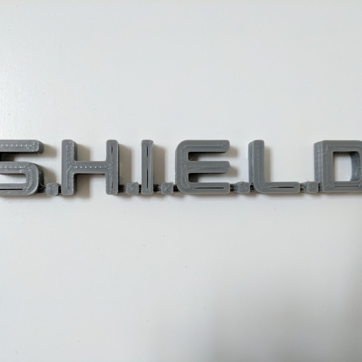shield logo marvel fan art 3D print model - Mito3D