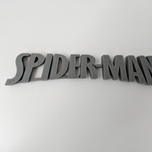 araña hombre logo maravilla ventilador Arte 3d print model - Mito3D