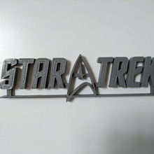 star trek logo fan art 3d print model - Mito3D