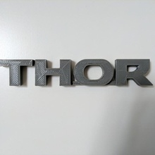 Thor logo maravilla ventilador Arte 3d print model - Mito3D