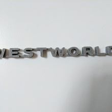 Westworld logotipo hbo ventilador arte 3d print model - Mito3D