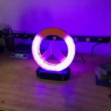 LED overwatch logo lumière jardin 3d print model - Mito3D