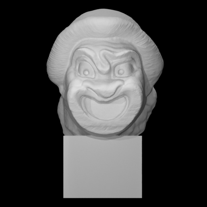 teatro mascarar Varredura cabeça homem 3D print model - Mito3D