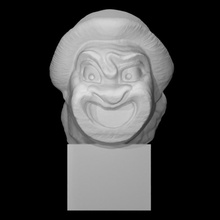 Teatro maschera scansione testa uomo 3d print model - Mito3D