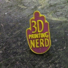 3d printing nerd creator pin fan art dual extrusion single creatorpin 3d print model - Mito3D