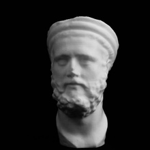 roman bust hierophant royal museum art history brussels scan 3d print model - Mito3D