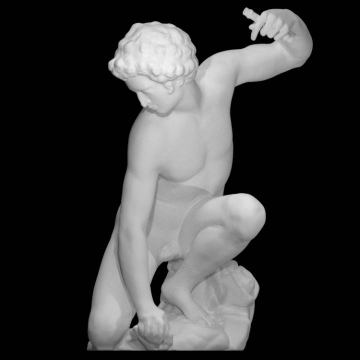 narcisse numérisation sculpture grande bretagne 3D print model - Mito3D