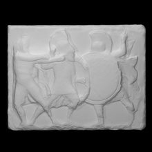 Grab Carving zeigen griechisch Soldaten Scan Männer Linderung 3d print model - Mito3D