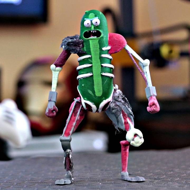 rato Guerreiro salmoura Rick ventilador arte Rickandmorty adultos nadam mortiço 3D print model - Mito3D