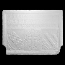 tomb slab scan marble fragment 3d print model - Mito3D