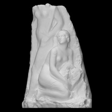justice protecting innocence scan woman relief 3d print model - Mito3D