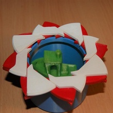 octo box jardim recipiente íris irisbox 3d print model - Mito3D