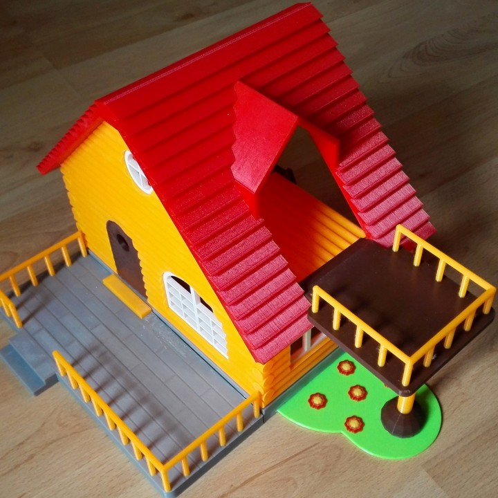 log cabin toys & games animal building girl house kit pet wood 3D print model - Mito3D