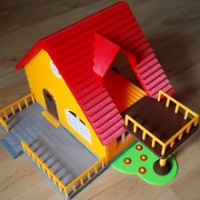 log cabin toys & games animal building girl house kit pet wood 3d print model - Mito3D