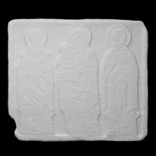 relief virgin mary saints scan man funerary 3d print model - Mito3D