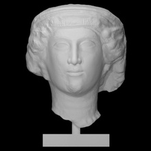 cabeza mujer escanear medio cuerpo 3d print model - Mito3D
