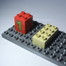Lego duplo compatível base 6 12 1 2 altura brinquedos jogos personalizado 3d print model - Mito3D