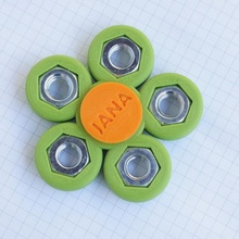 flower fidget m10 nuts toys & games spinner hand spinners 3d print model - Mito3D