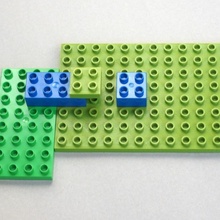 Lego duplo compatibile base 8 12 1 2 altezza giocattoli Giochi personalizzato 3d print model - Mito3D