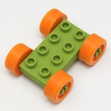 Duplo uyumlu araba temel 2 4 oyuncaklar oyunlar Lego 3d print model - Mito3D