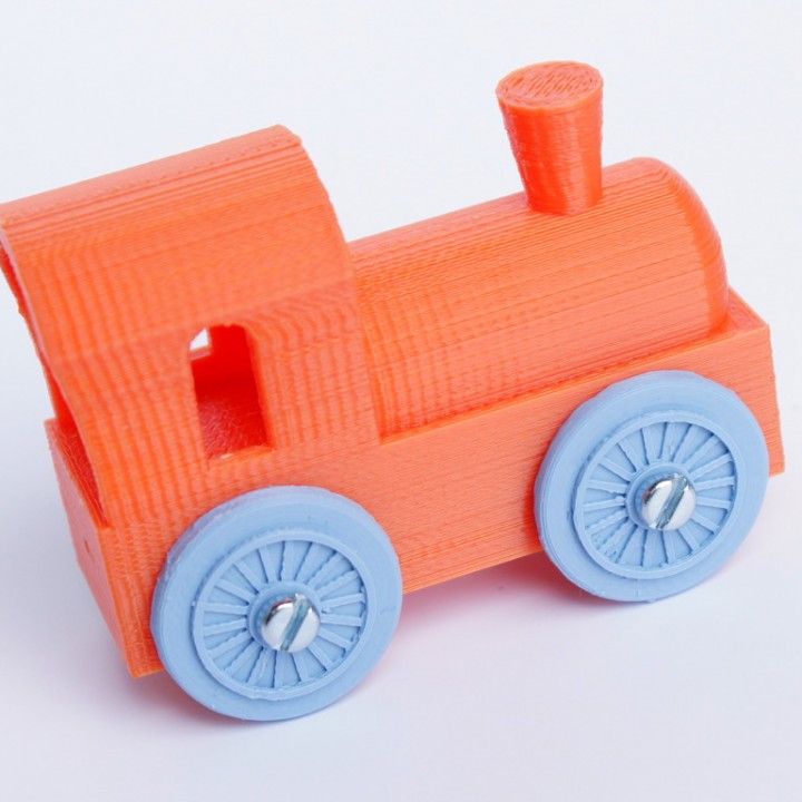 brio mini locomotive upscalled regular toys & games compatible 3D print model - Mito3D