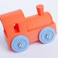 brio mini locomotive upscalled regular toys & games compatible 3d print model - Mito3D