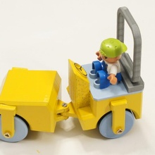 juguete rodillo compactador juguetes juegos Lego compatible duplo 3d print model - Mito3D