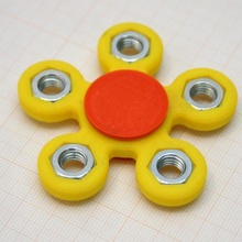 flower fidget m8 nuts toys & games toy spinner hand 3d print model - Mito3D