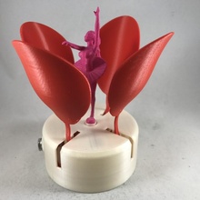 balerin taç yapraklar oyuncaklar oyunlar Otomata 3d print model - Mito3D
