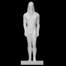 statue kouros analyse 3d print model - Mito3D