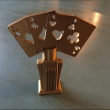 carta poker trofeo giardino carte 3d print model - Mito3D