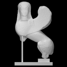 statue sphinx scan animal fullsize 3d print model - Mito3D