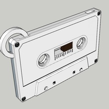 audio fita cassete 3d print model - Mito3D