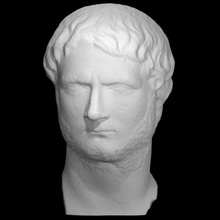 portrait emperor gallien scan bust hair head man mythology roman rome beard 3dprint noble 3dscan culturalheritage 3d print model - Mito3D