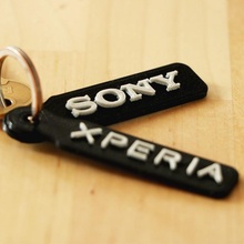 sony xperia keychain fashion & accessories keyring 3d print model - Mito3D