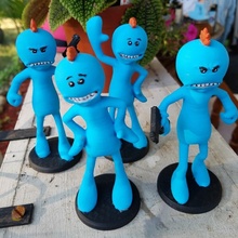 rick morty assortment mr meeseeks fan art cartoon figurine figurines fanart rickandmorty mrmeeseeks 3d print model - Mito3D