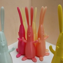 3dom usa rabbit toys & games mascot bunny 3d print model - Mito3D