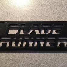 blade runner logo fan art 3d print model - Mito3D