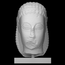 head kouros scan man halfbody 3d print model - Mito3D