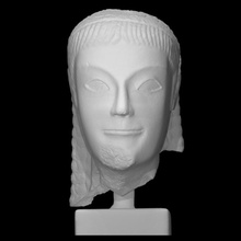 head kouros scan man 3d print model - Mito3D