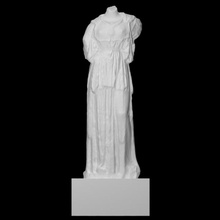 statue athena scan woman halfbody 3d print model - Mito3D
