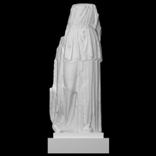 cult statue apollo patroos scan man halfbody 3d print model - Mito3D