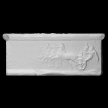 monument base victory krates scan man horse relief 3d print model - Mito3D